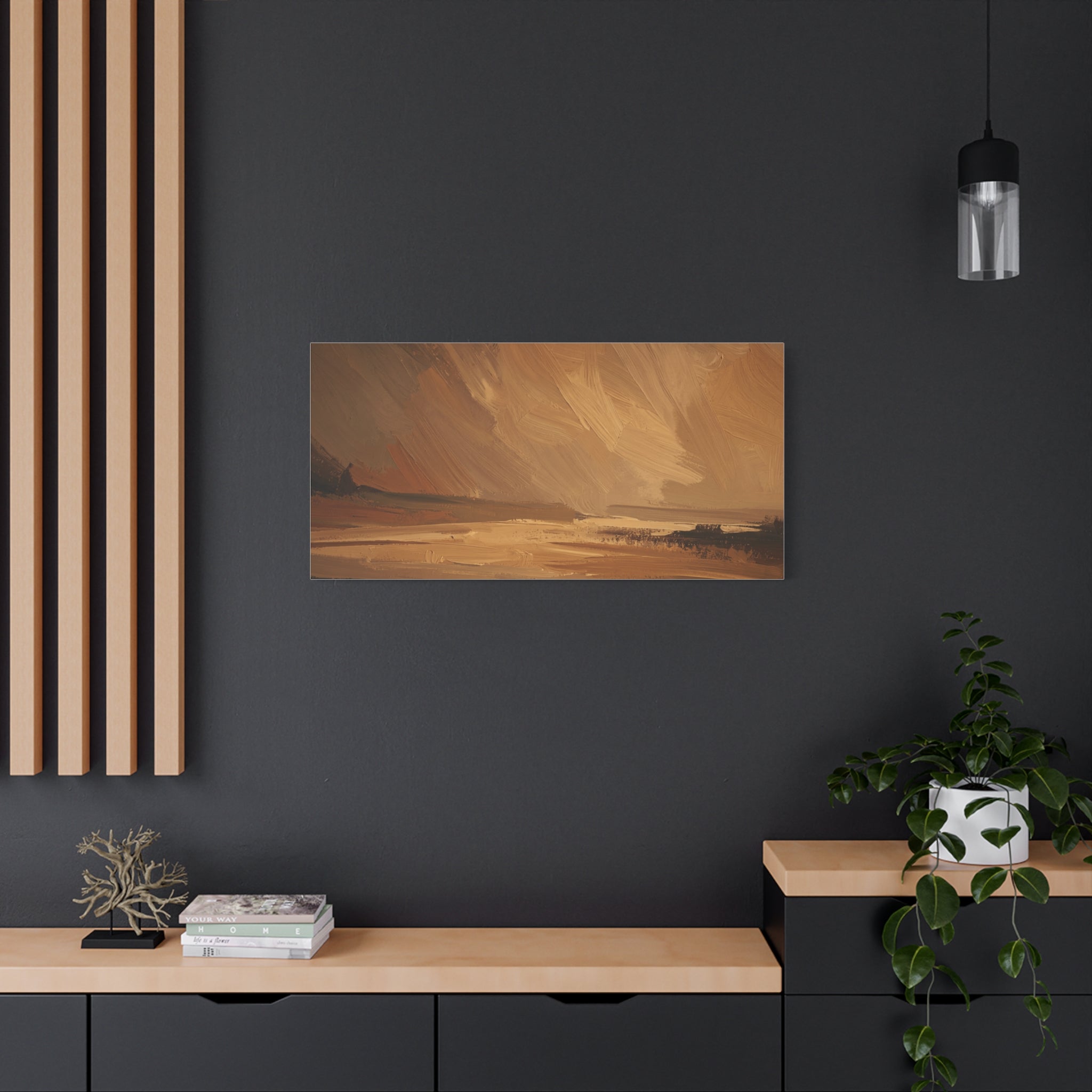 Abstract Warm Landscape Matte Canvas