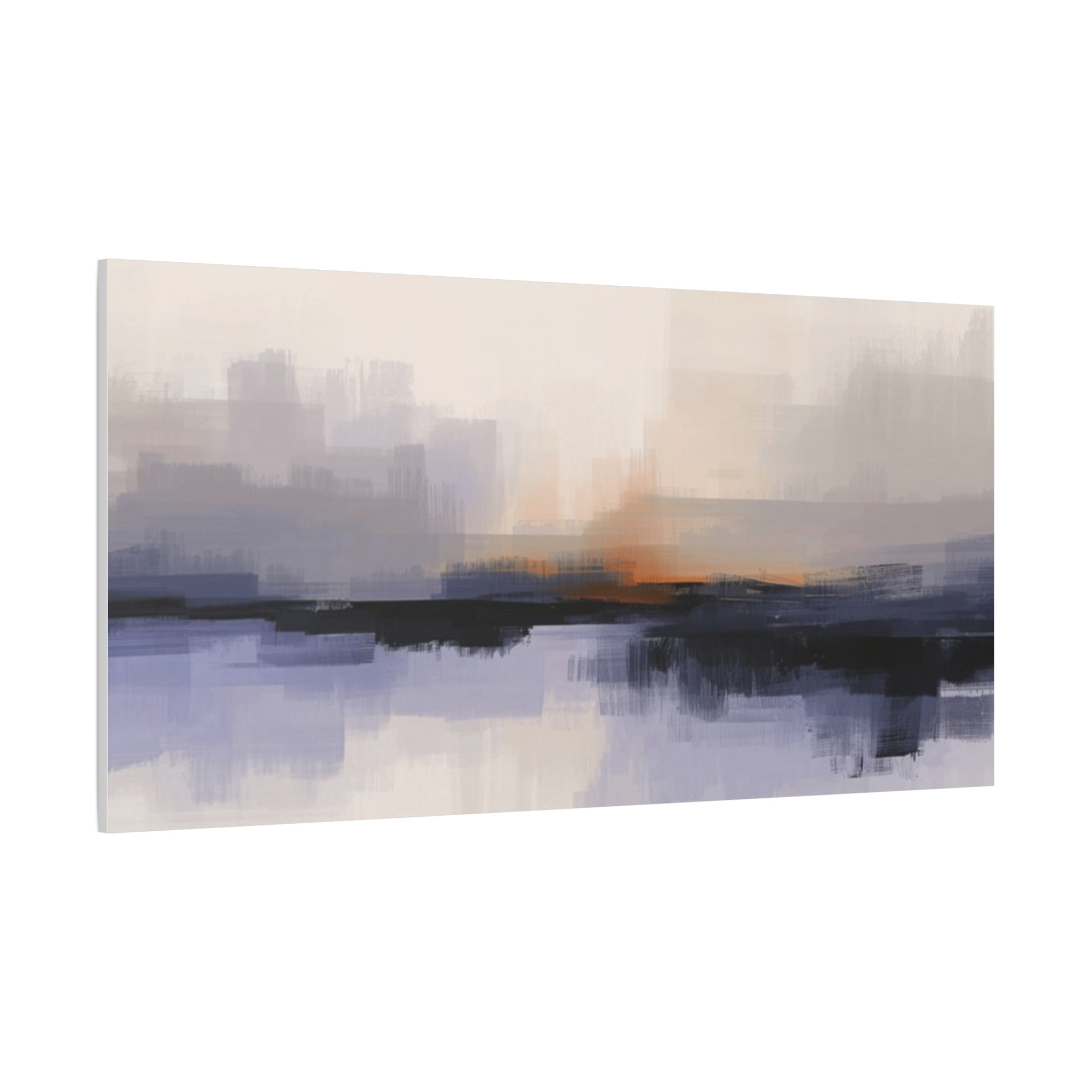 Abstract Sunset Landscape Matte Canvas Wall Art — Stretched 1.25"