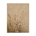 Dried Wildflowers Matte Canvas Print — Neutral Botanical Wall Art