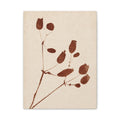 Botanical Minimalist Matte Canvas Wall Art — Stretched Floral Print