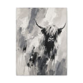 Abstract Earth Tone Canvas Art - Minimalist Stretched Wall Decor
