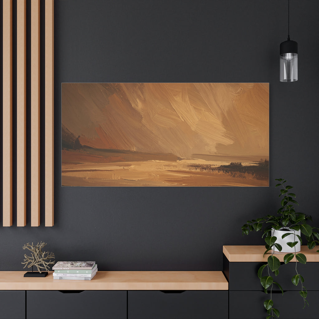 Abstract Warm Landscape Matte Canvas