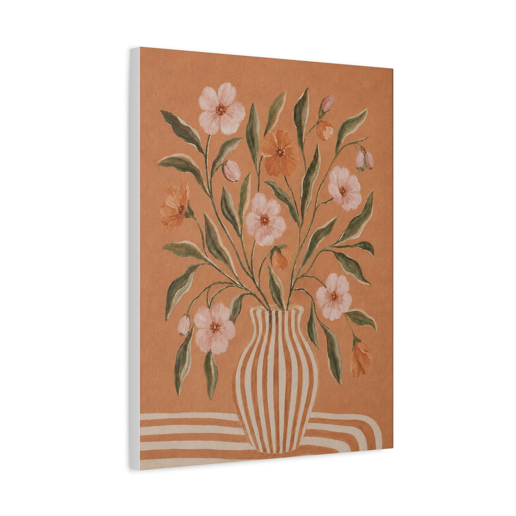 Floral Vase Canvas — Gallery Wrapped Canvas
