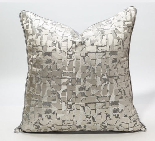 Designer Gold Beige Cushion Cover (45x45 cm)