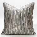 Designer Grey Brown Metallic Cushion Cover (45x45 cm)