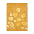 Golden Poppy Floral Canvas — Warm Yellow Botanical Wall Art, Matte Stretched 1.25"
