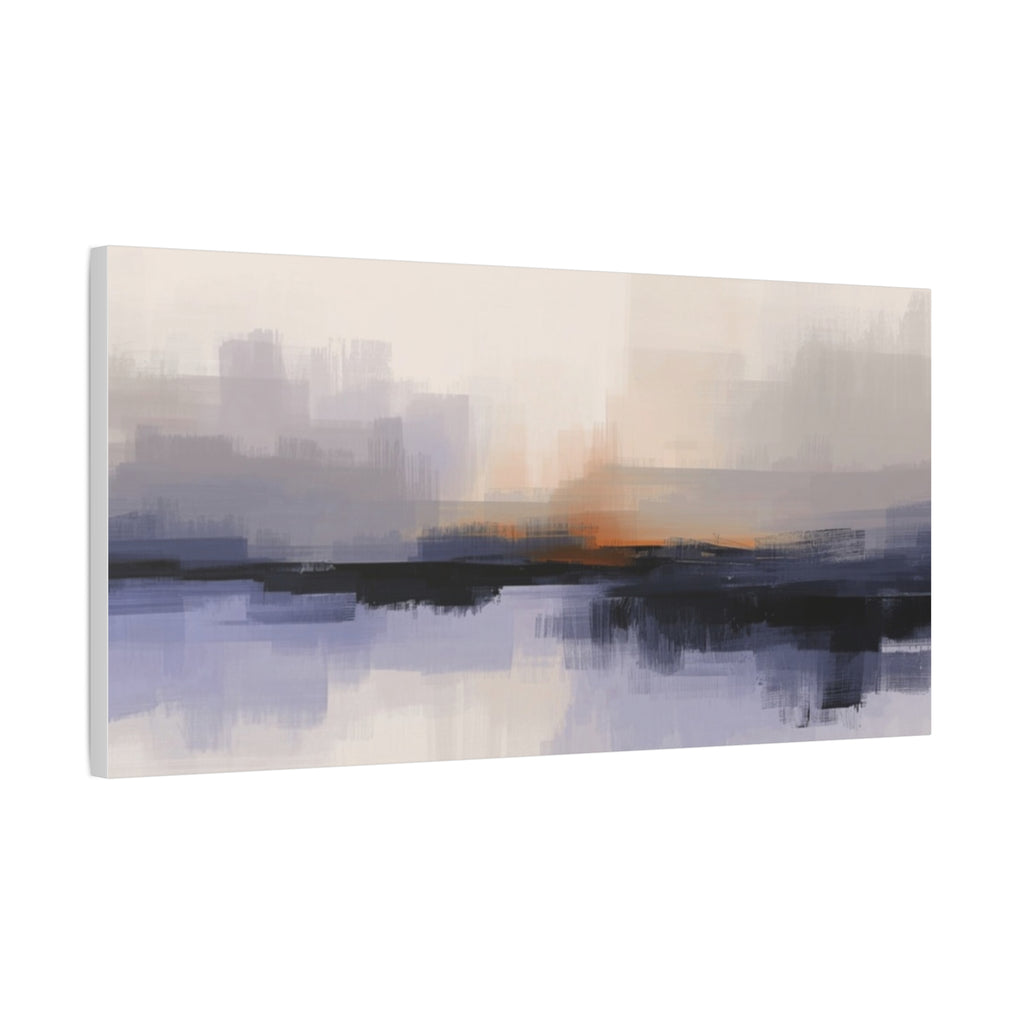 Abstract Sunset Landscape Matte Canvas Wall Art — Stretched 1.25"