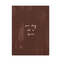 One Day at a Time Canvas Wall Art — Minimalist Motivational Quote