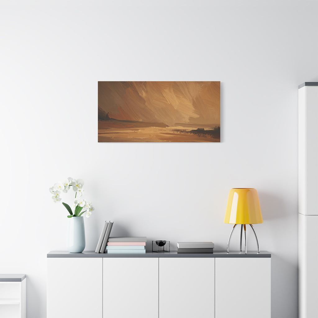 Abstract Warm Landscape Matte Canvas