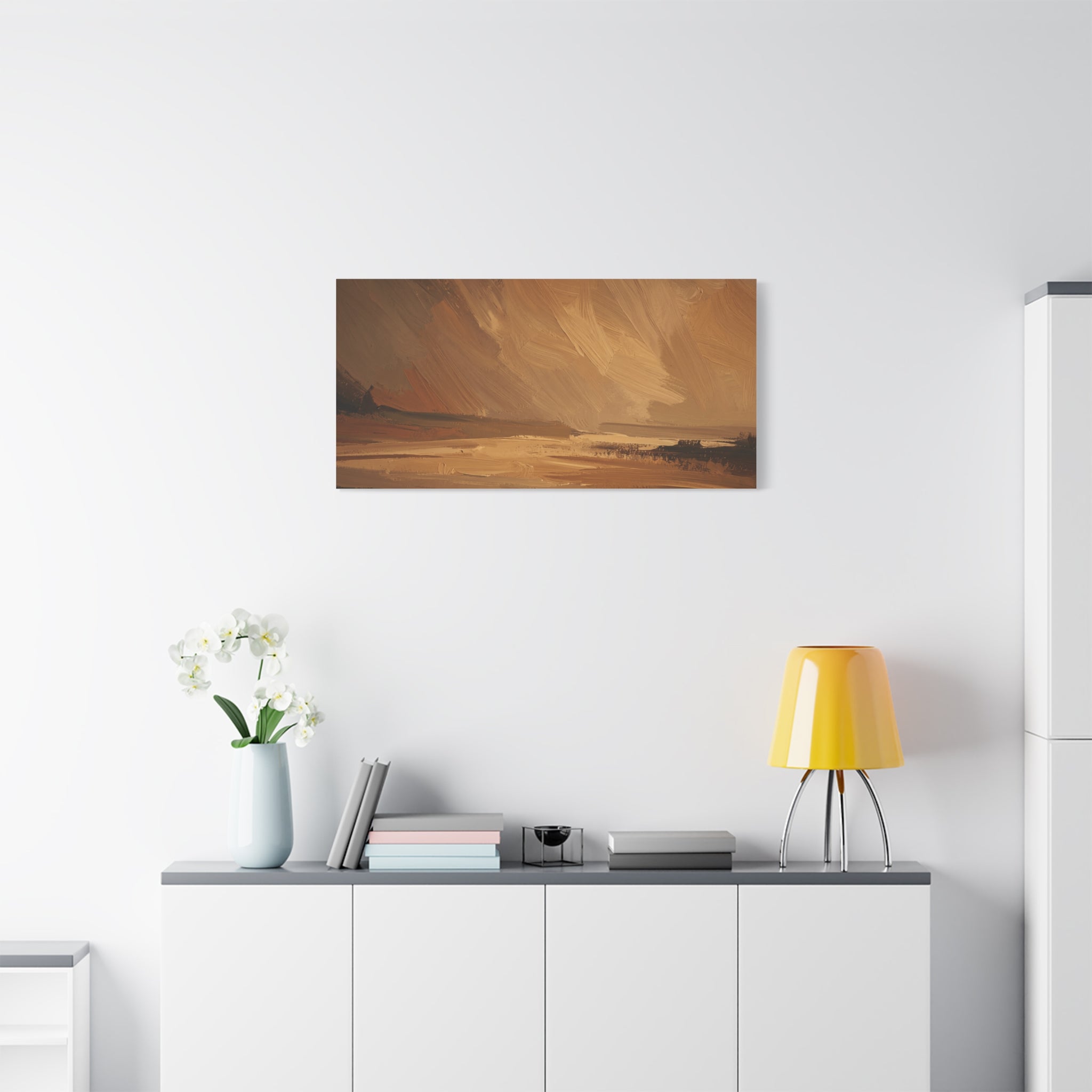 Abstract Warm Landscape Matte Canvas