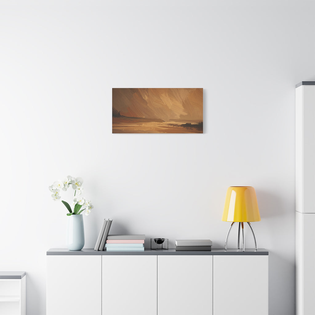 Abstract Warm Landscape Matte Canvas