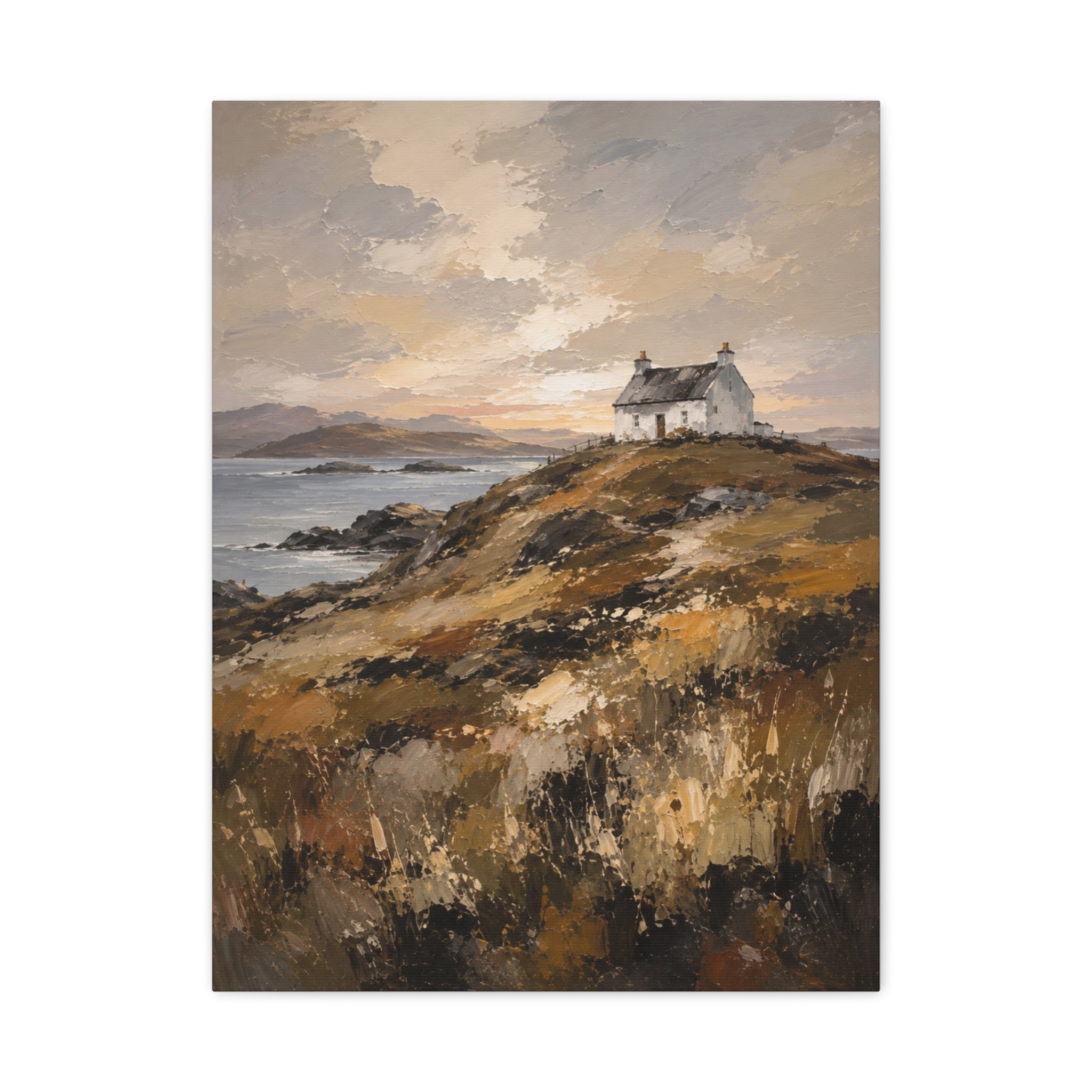 Copy of Coastal Drive Matte Canvas Print — Vintage Car Seaside Wall Art