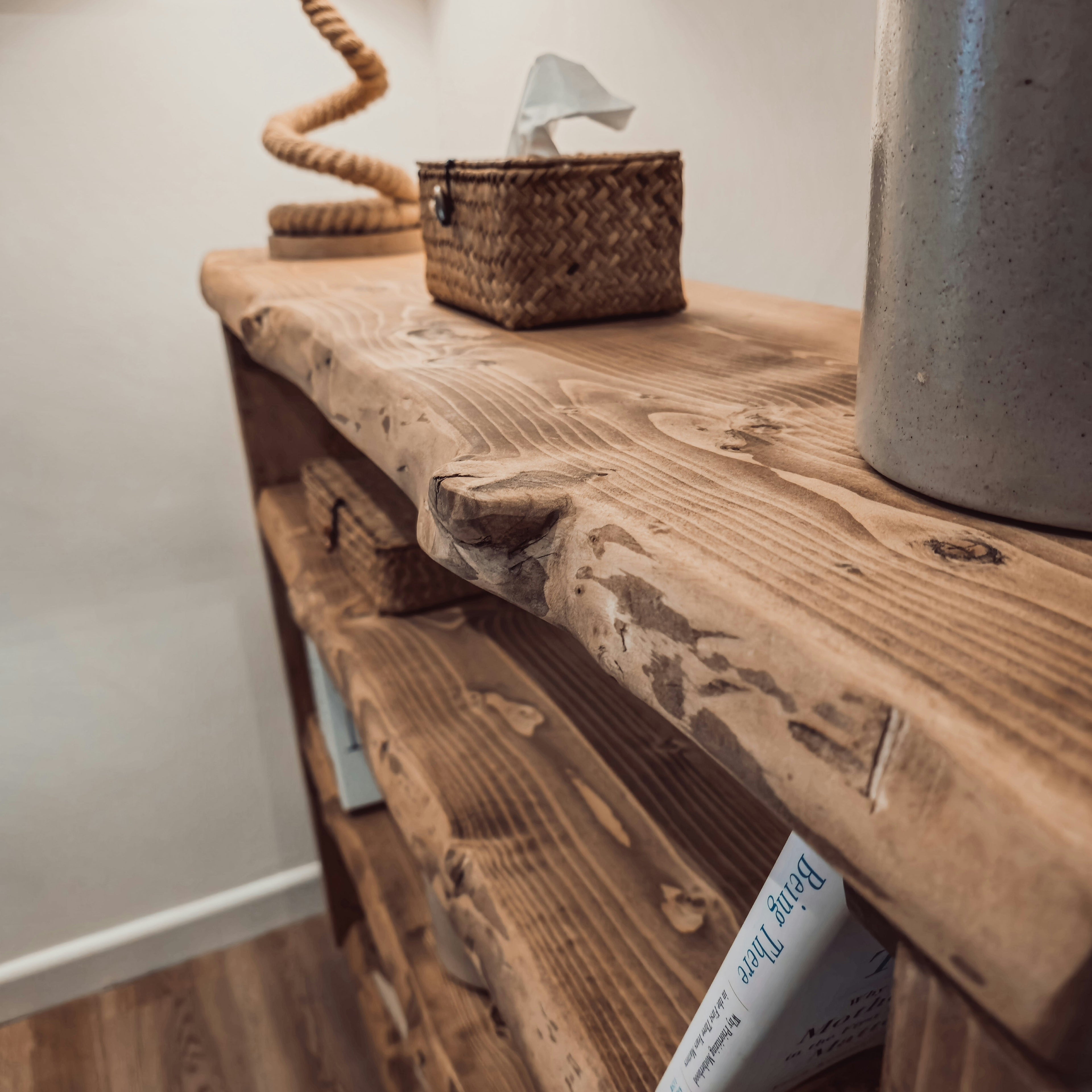 Live Edge Bookshelf