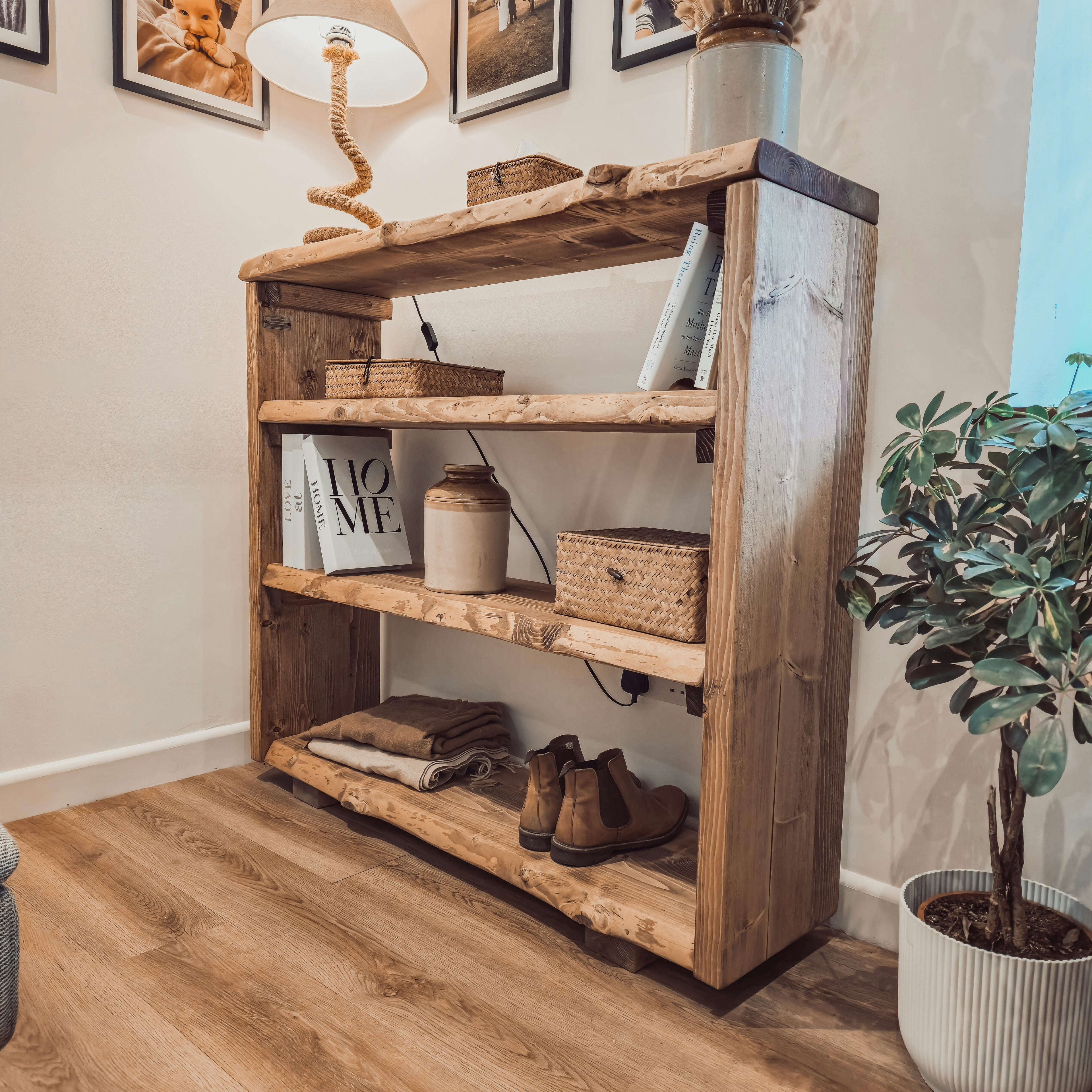 Live Edge Bookshelf