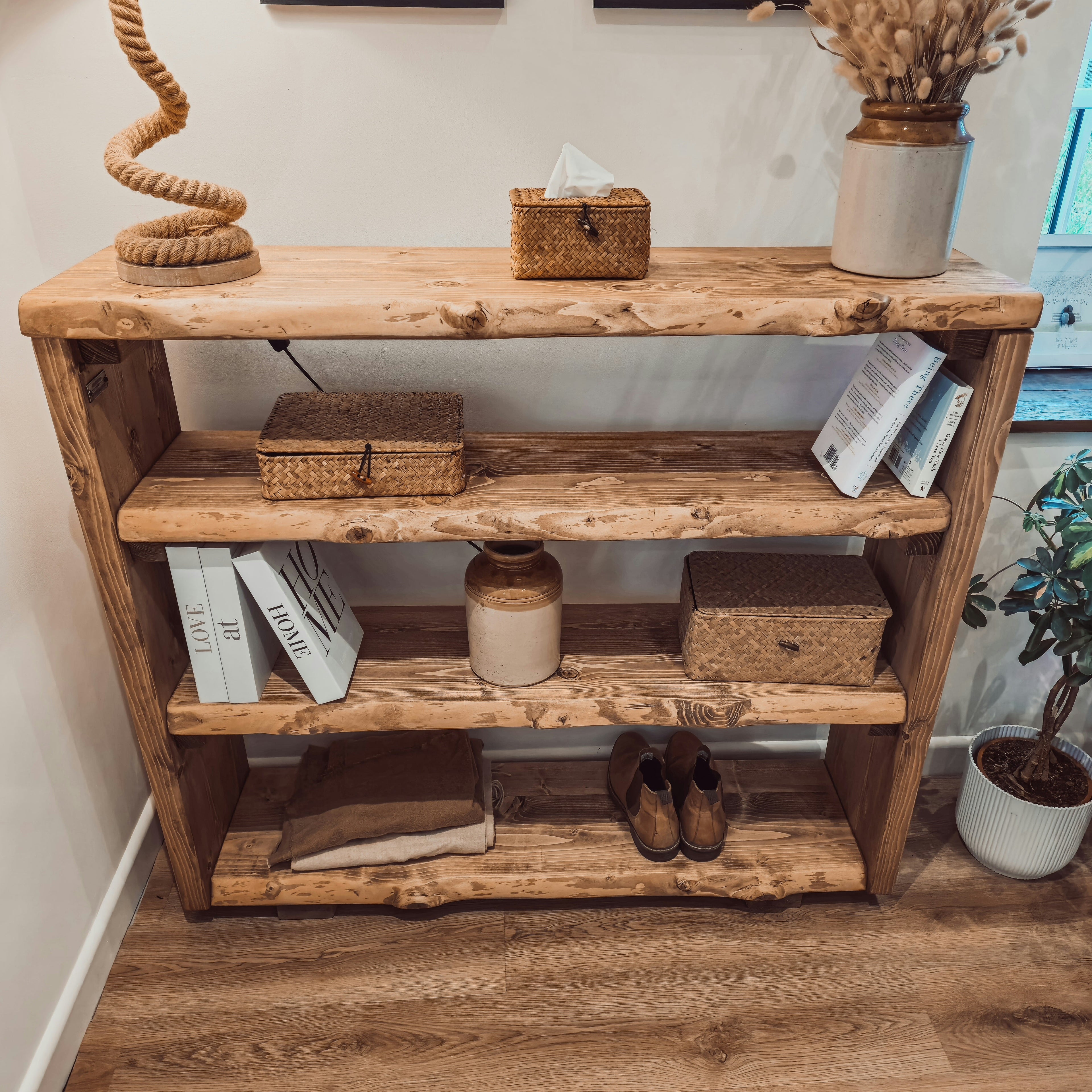 Live Edge Bookshelf