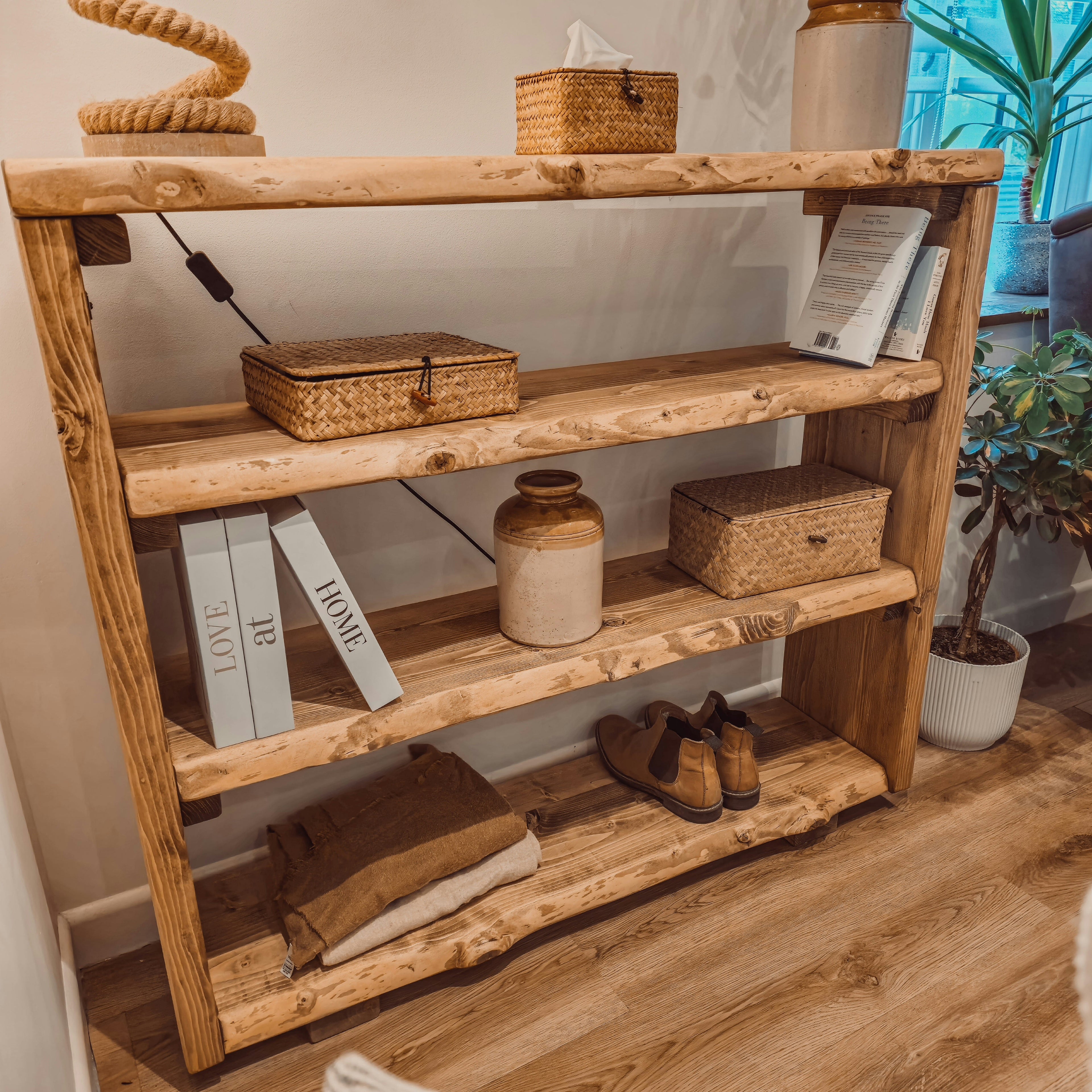 Live Edge Bookshelf