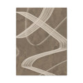 Abstract Brown Swirl Matte Canvas Print — Neutral Modern Wall Art, Stretched 1.25"