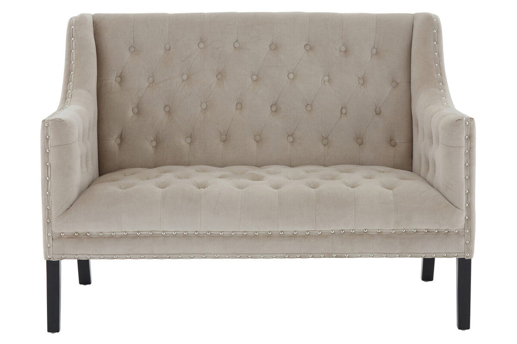 2 Seater Camel Velvet Sofa | Regents Park