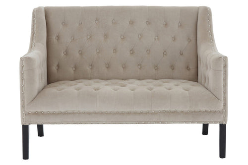 2 Seater Camel Velvet Sofa | Regents Park