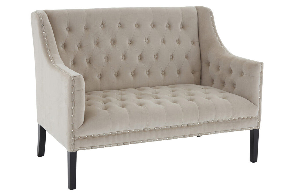 2 Seater Camel Velvet Sofa | Regents Park