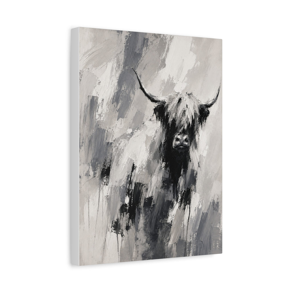 Abstract Earth Tone Canvas Art - Minimalist Stretched Wall Decor