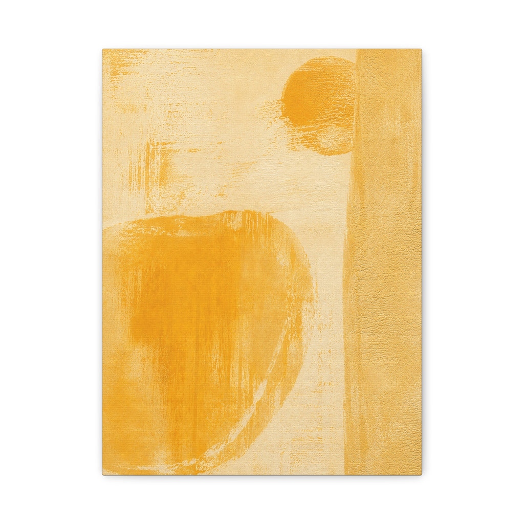 Abstract Golden Minimal Canvas Art — Matte Stretched Wall Print
