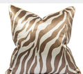 Designer Brown & White Cushion Cover (45x45 cm)