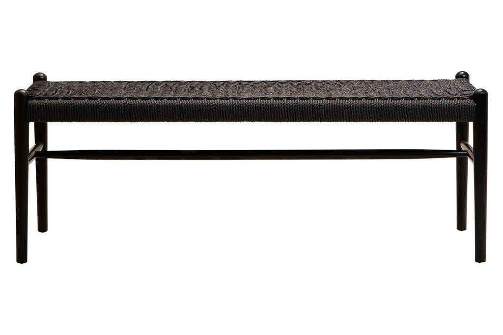 Black Rope and Elm Wood Bench | Cebu