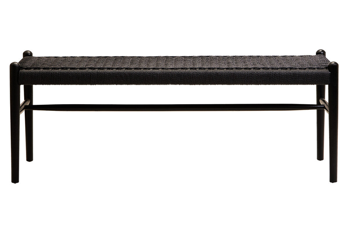 Black Rope and Elm Wood Bench | Cebu