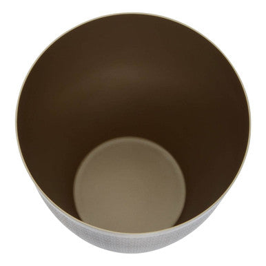 Allegra Gold Aluminium Waste Bin with Etched Detail