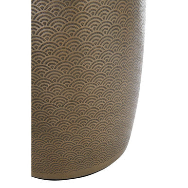 Allegra Gold Aluminium Waste Bin with Etched Detail