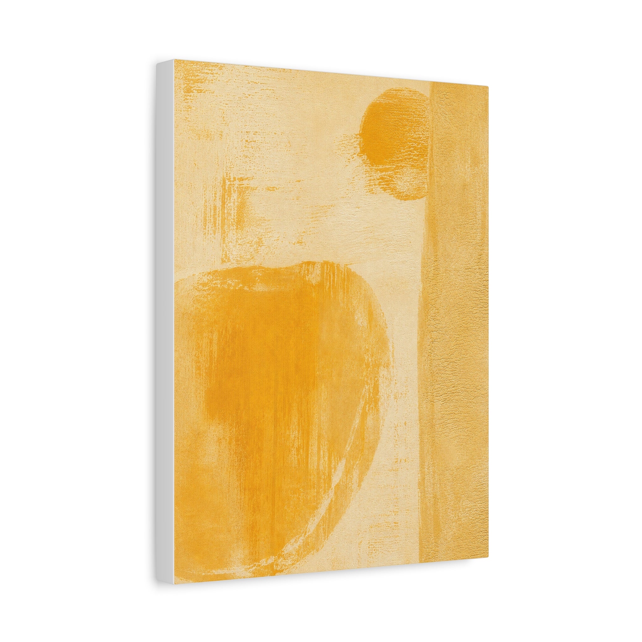 Abstract Golden Minimal Canvas Art — Matte Stretched Wall Print