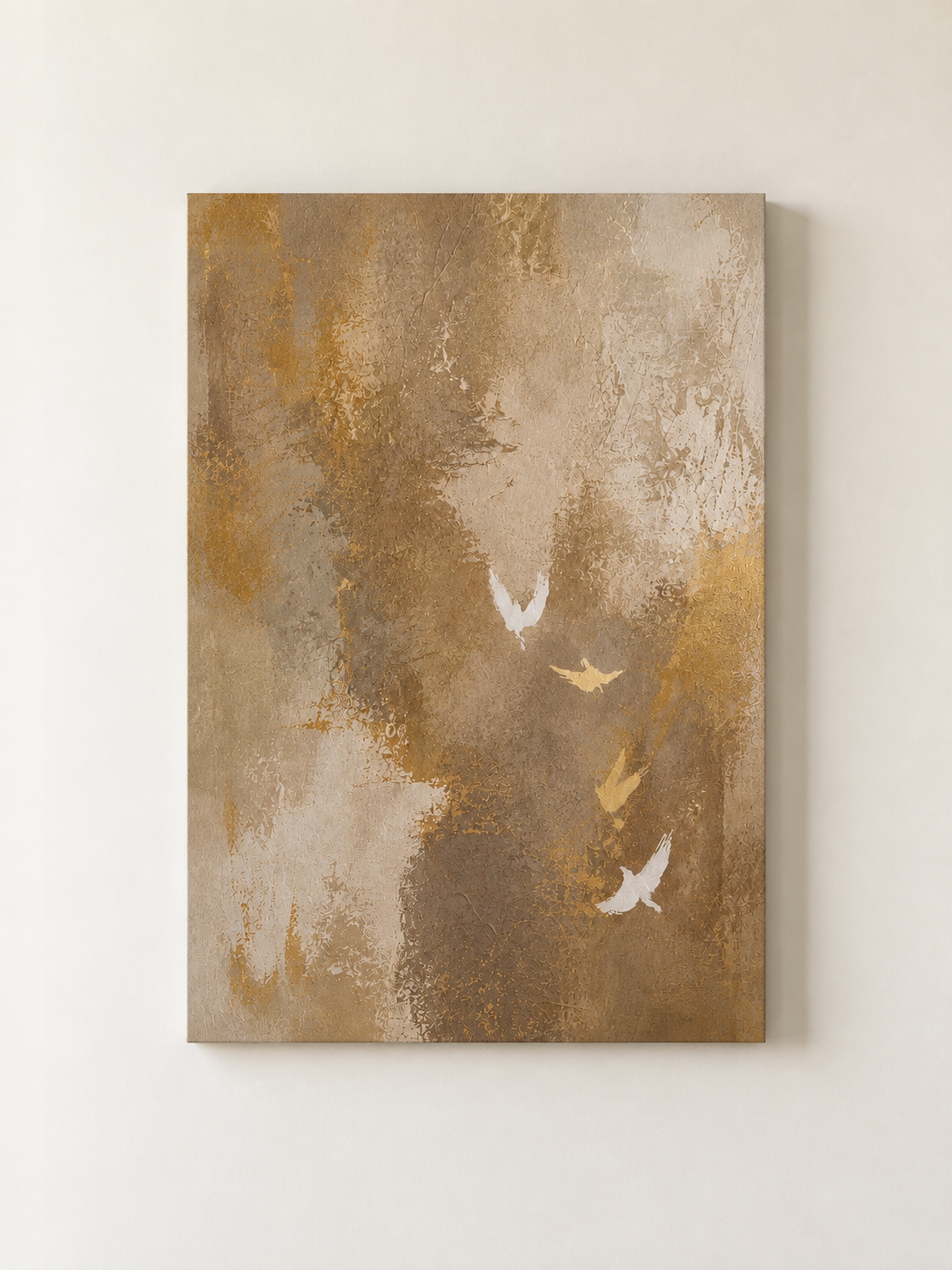 Abstract Flying Birds - Gallery Wrapped Canvas