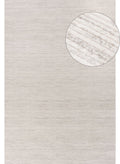 Carmel Cream-Grey Striped Rug | 6010