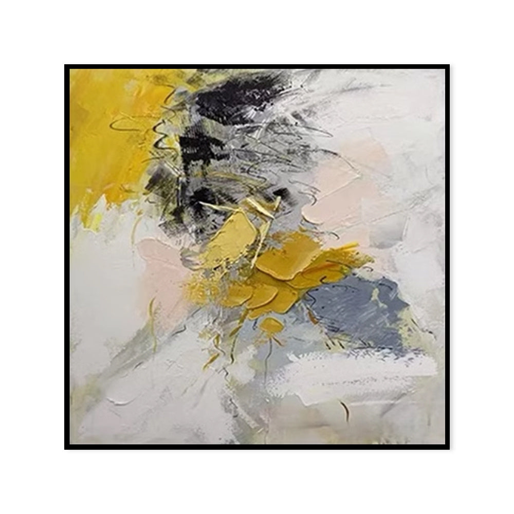 Modern Large Wall Painting Acrylic Gold Abstract