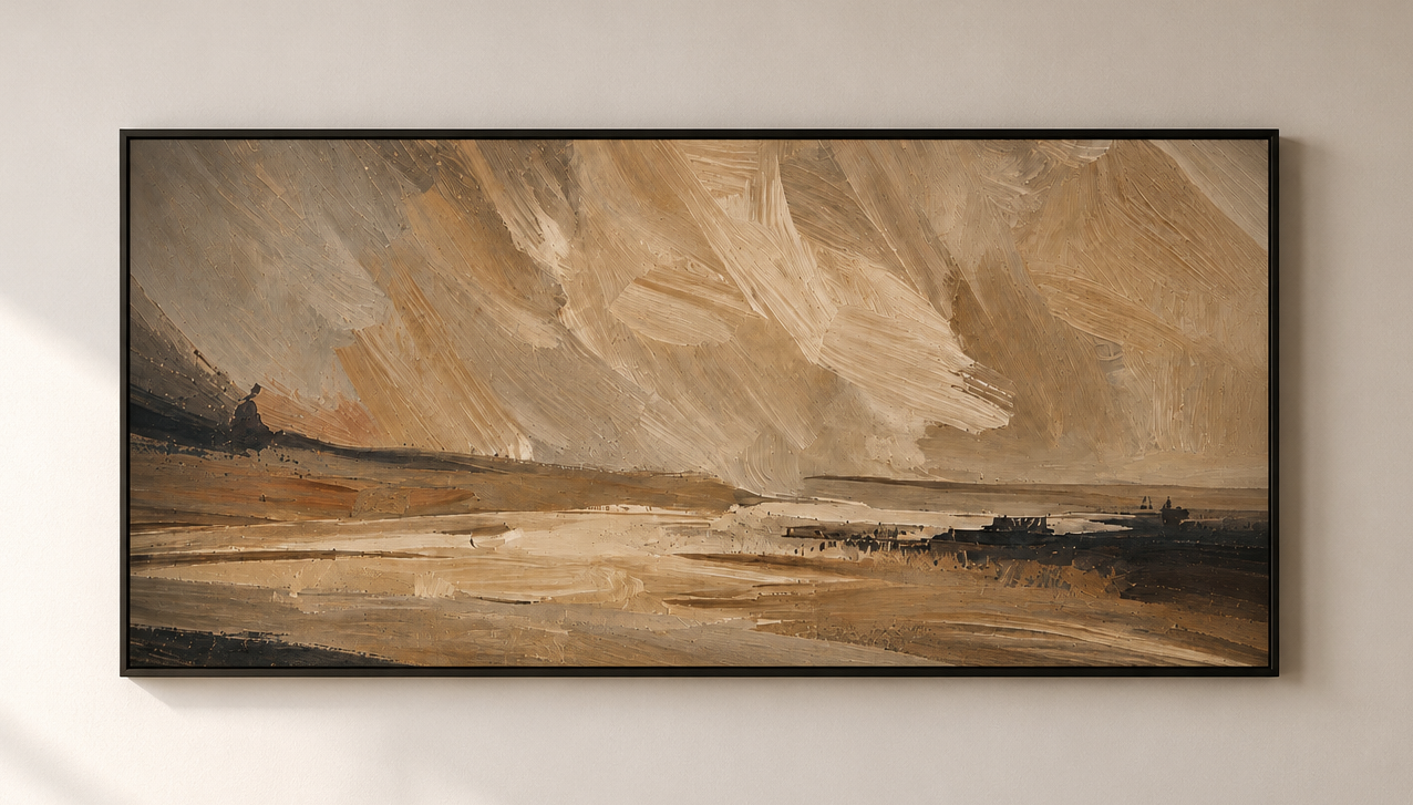 Abstract Warm Landscape Matte Canvas