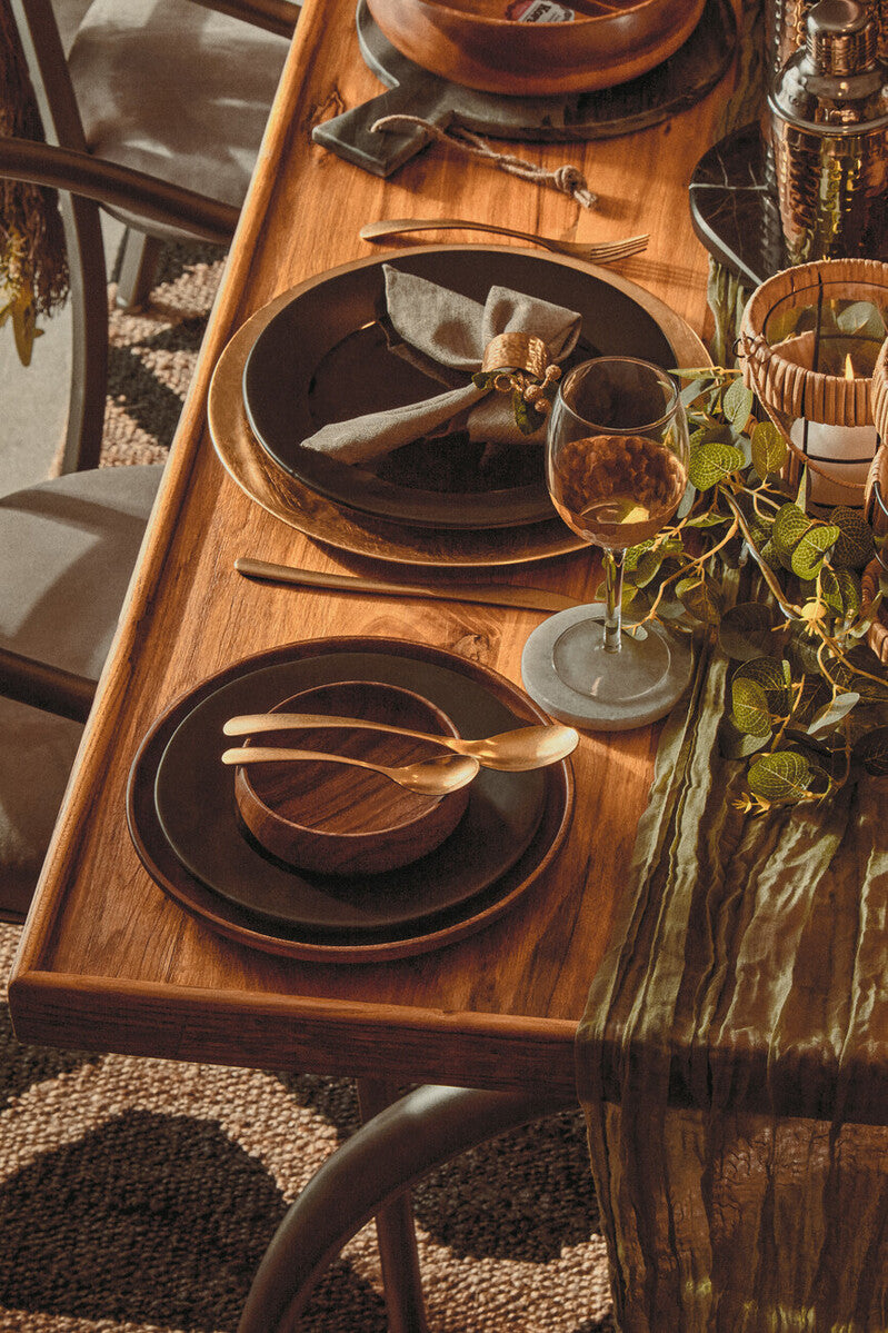 Round Acacia Wood Plate | Kora