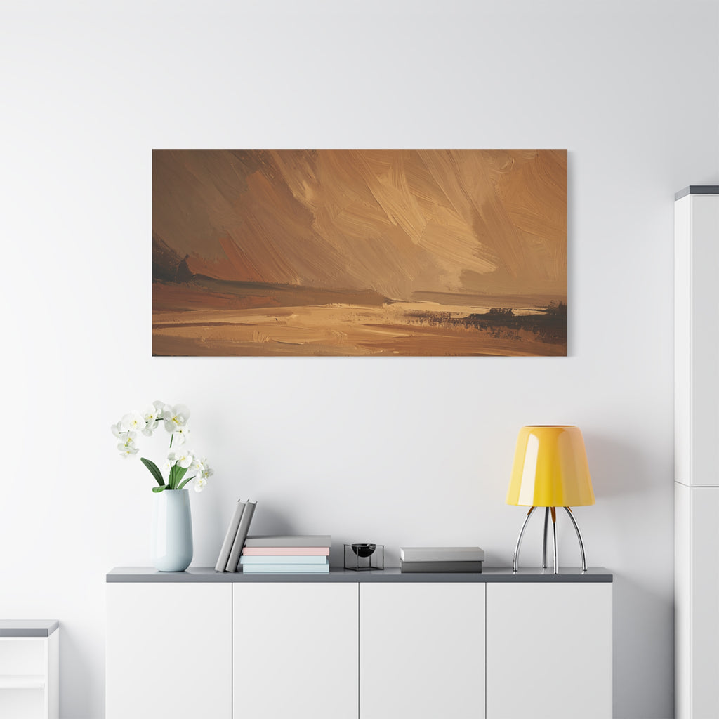 Abstract Warm Landscape Matte Canvas
