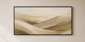 Golden Desert Abstract Matte Canvas Wall Art — Stretched Landscape Print
