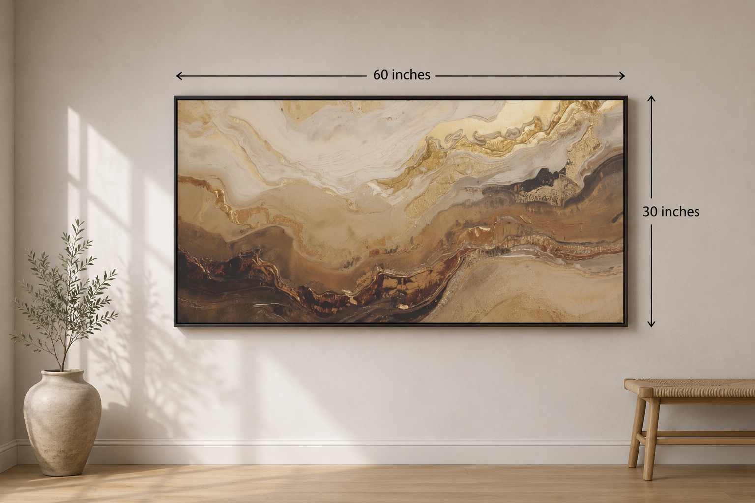 Gold Marble Abstract Canvas