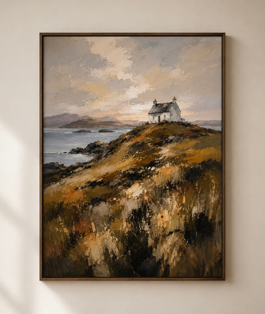 Copy of Coastal Drive Matte Canvas Print — Vintage Car Seaside Wall Art