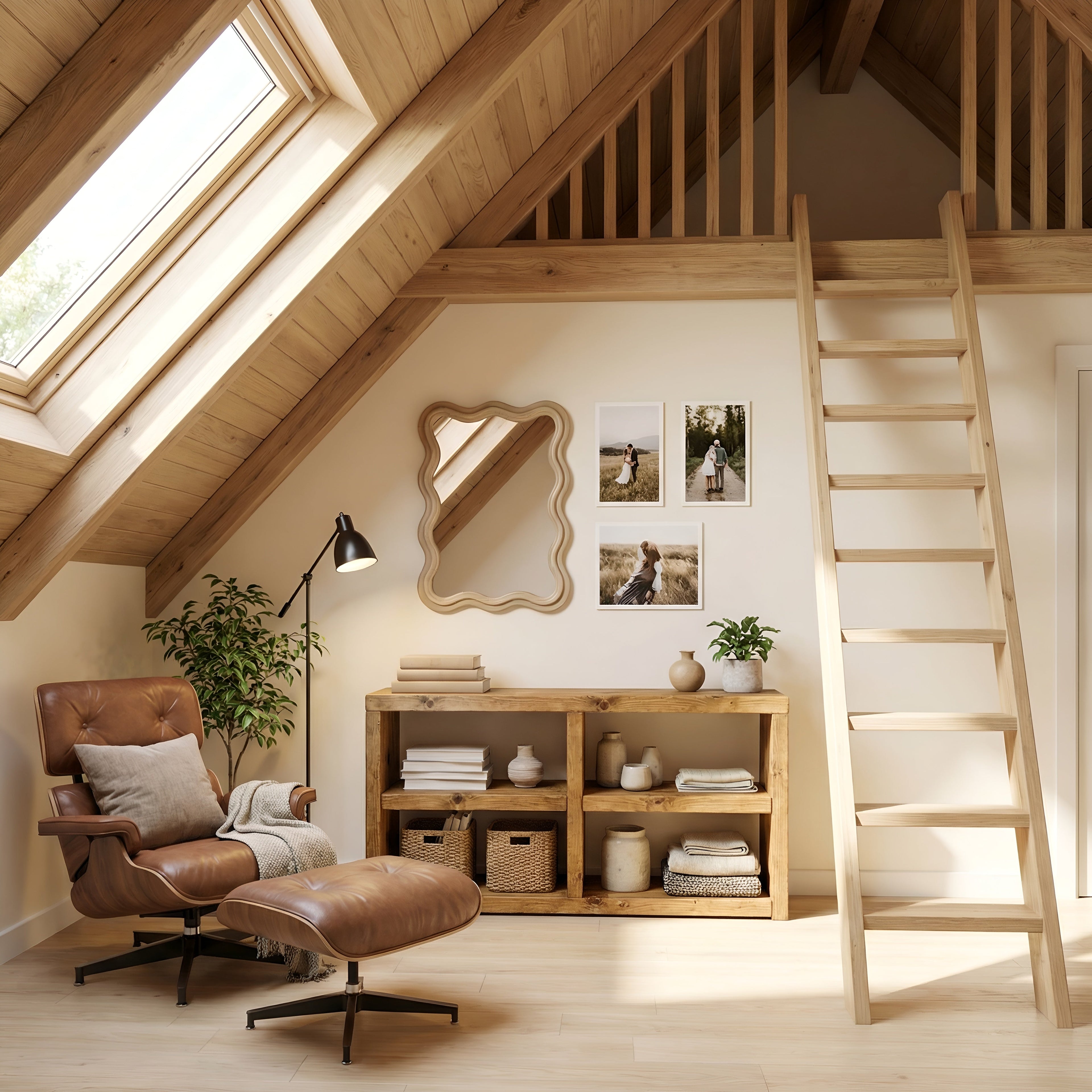 Halsten Timber Shelving Unit
