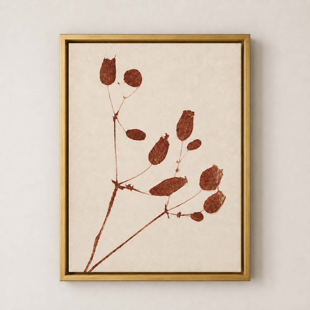 Botanical Minimalist - Framed Floating Canvas