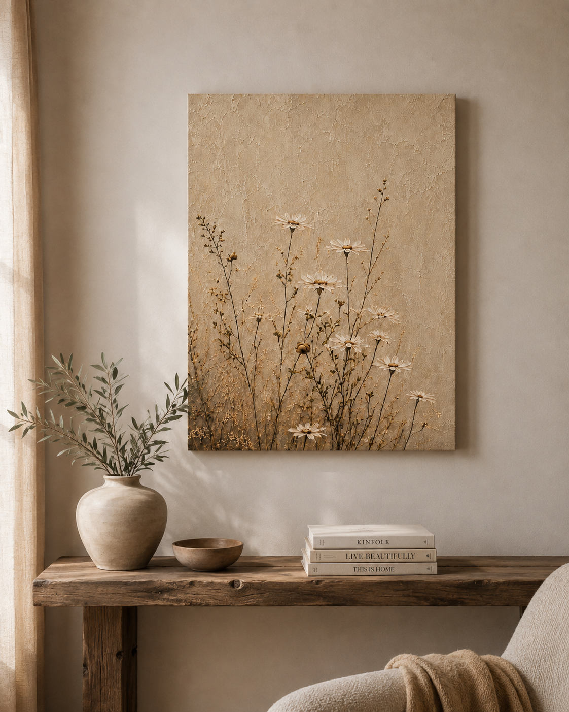 Dried Wildflowers - Gallery Wrapped Canvas