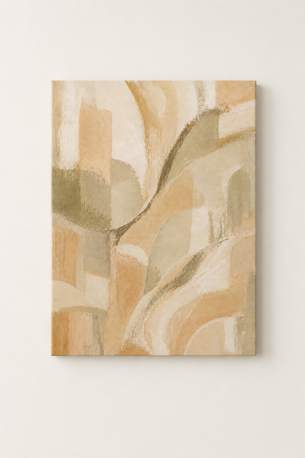 Botanical Geometric Pattern - Gallery Wrapped Canvas