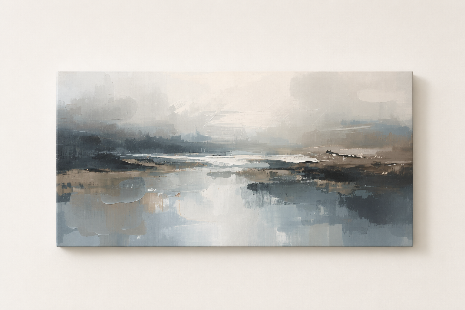 Serene Coastal Landscape - Gallery Wrapped Canvas
