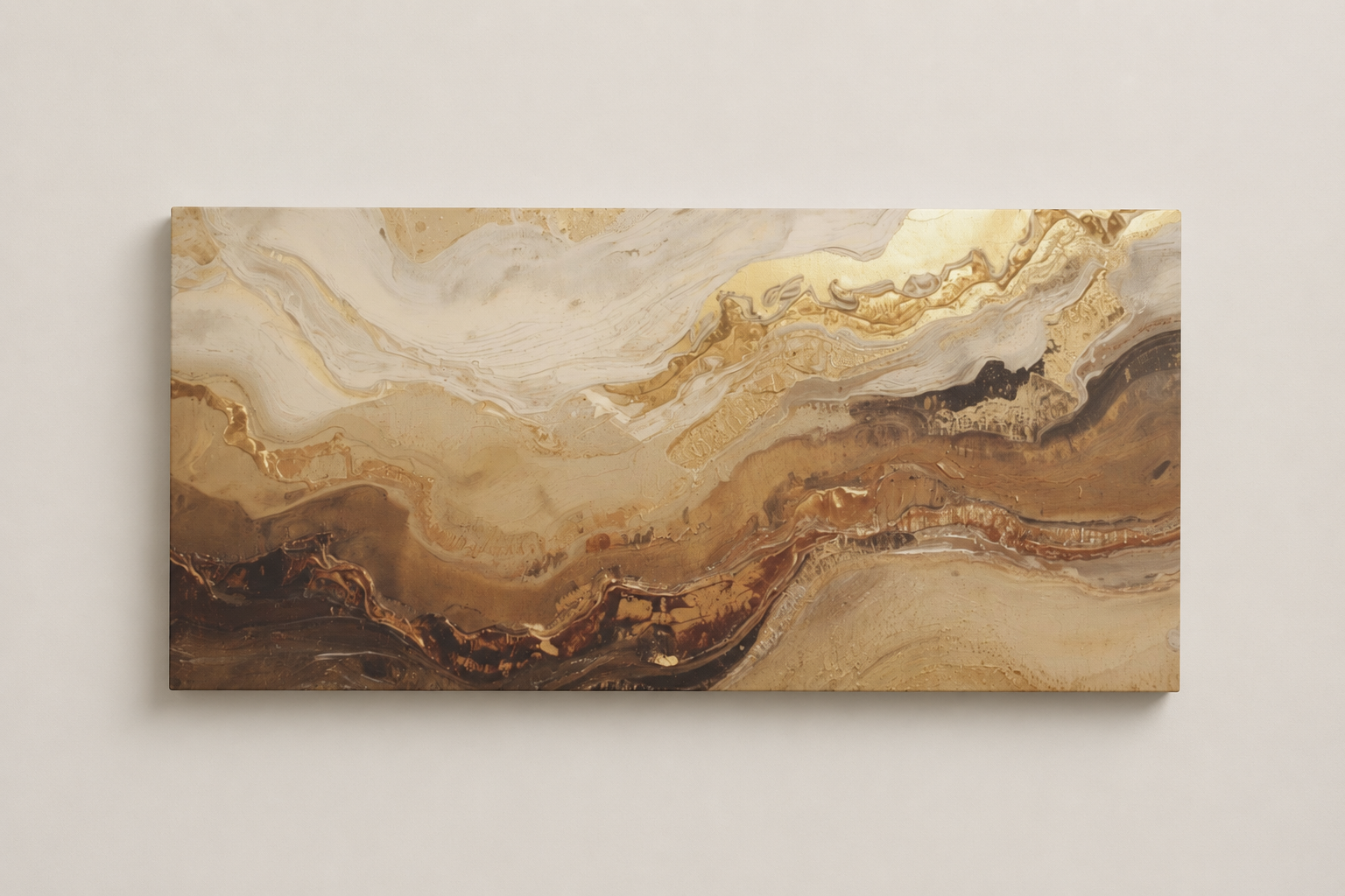 Gold Marble Abstract - Gallery Wrapped Canvas