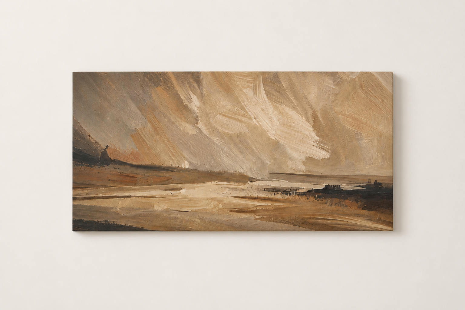 Abstract Warm Landscape - Gallery Wrapped Canvas