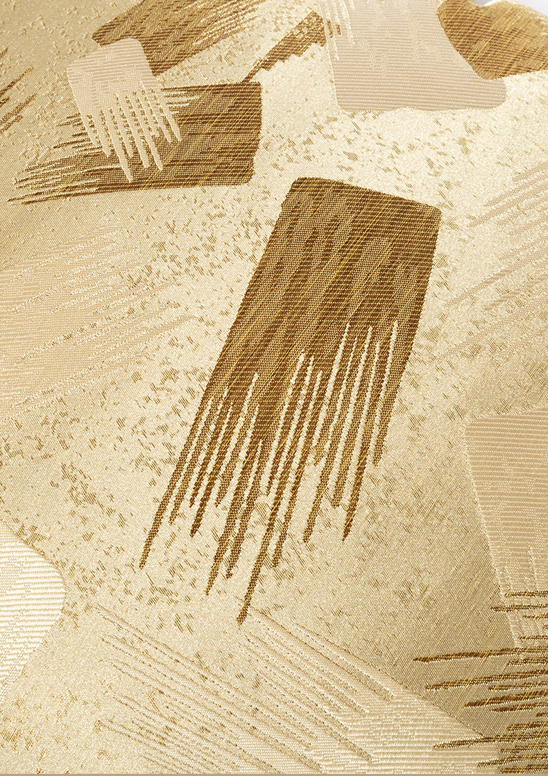 Designer Gold Striped Cushion Cover (45x45 cm)