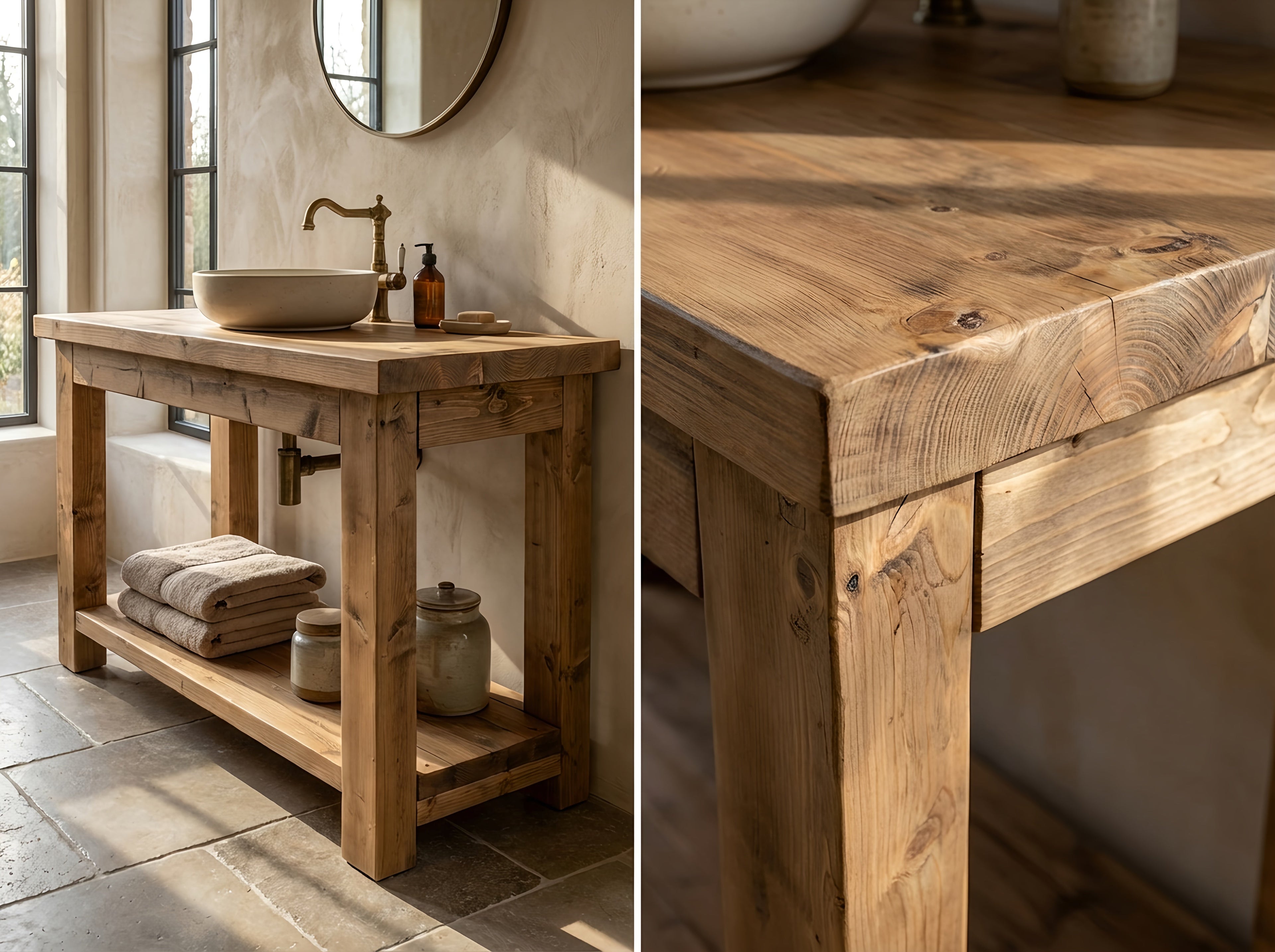 Solid Wood Bathroom Vanity